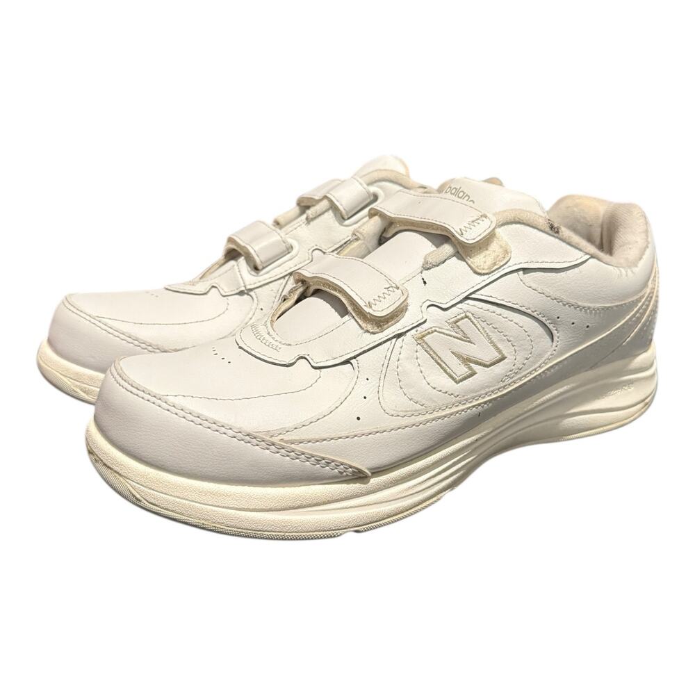 New Balance 577 Walking Shoes Men’s Size 10 2E Hook & Loop Straps Beige MW577VW